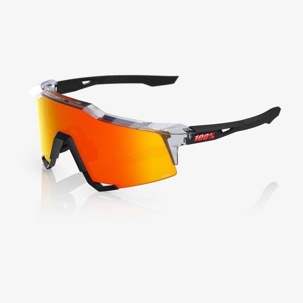 SPEEDCRAFT Polished Translucent Grey & Matte Black HiPER Red Mirror Lens
