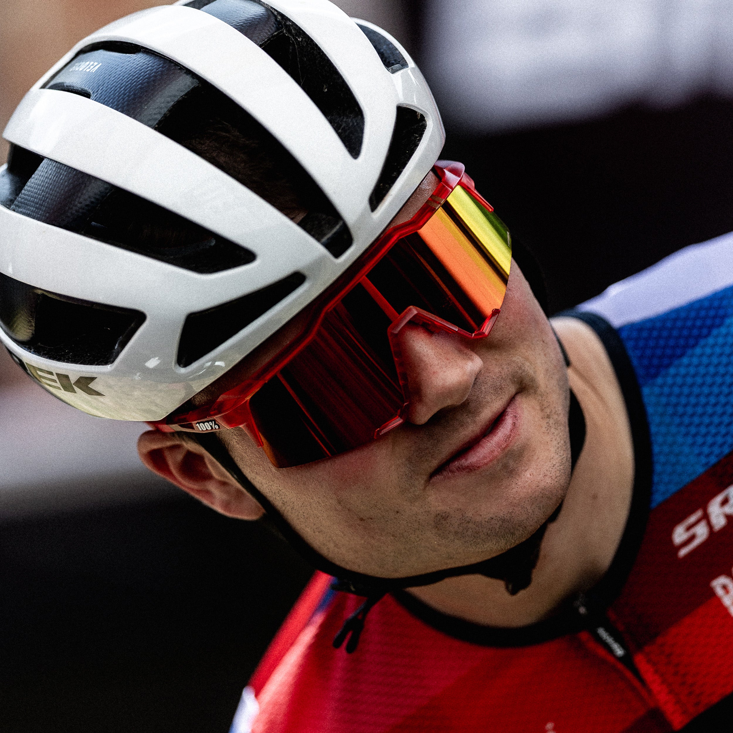 TREK TFR SPEEDCRAFT Translucent Matte Red HiPER Red Mirror Lens