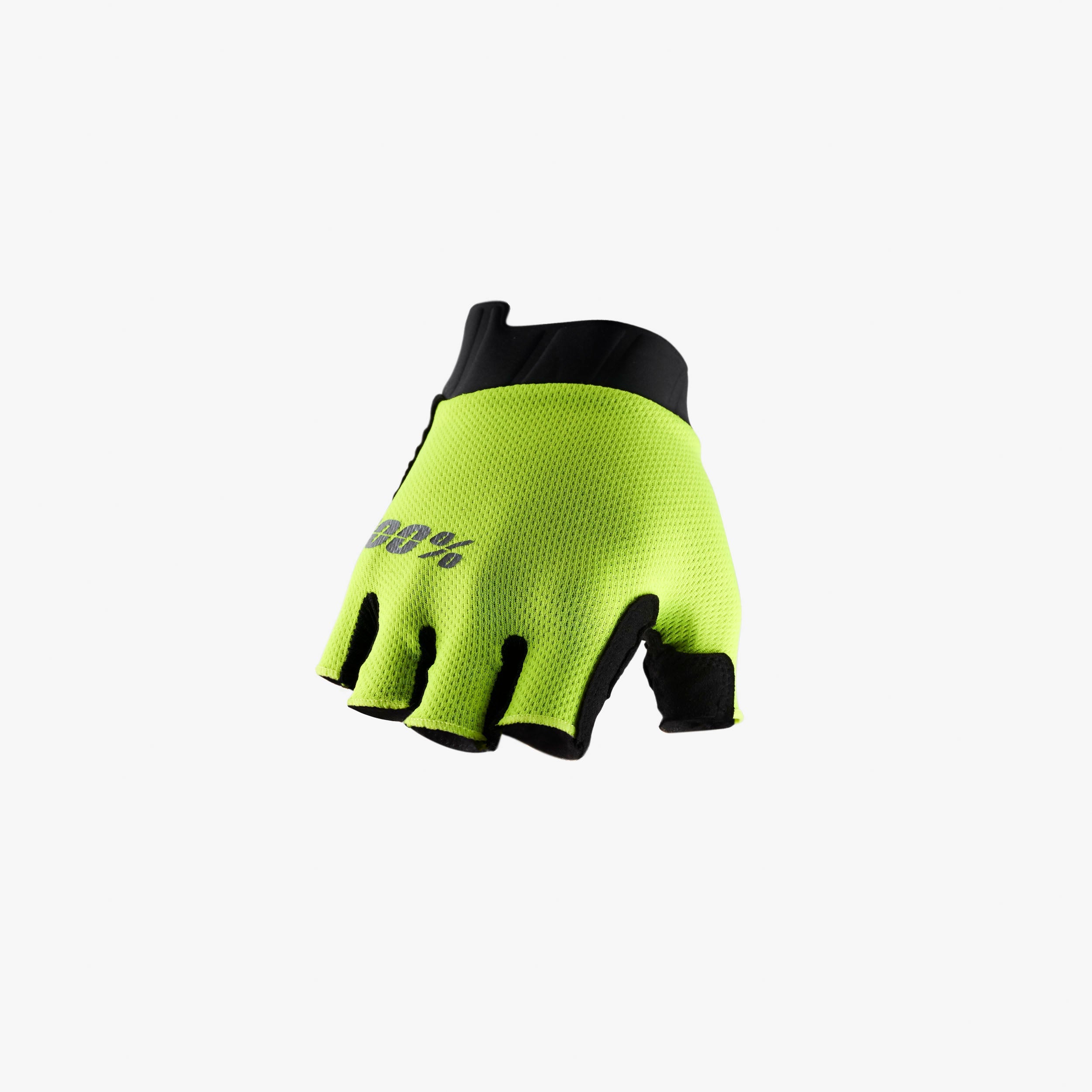 EXCEEDA Gel Short Finger Gloves Fluo Yellow