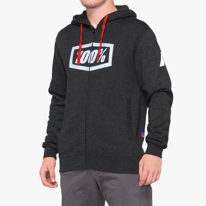 SYNDICATE Zip Hoodie Fleece Black - SP22