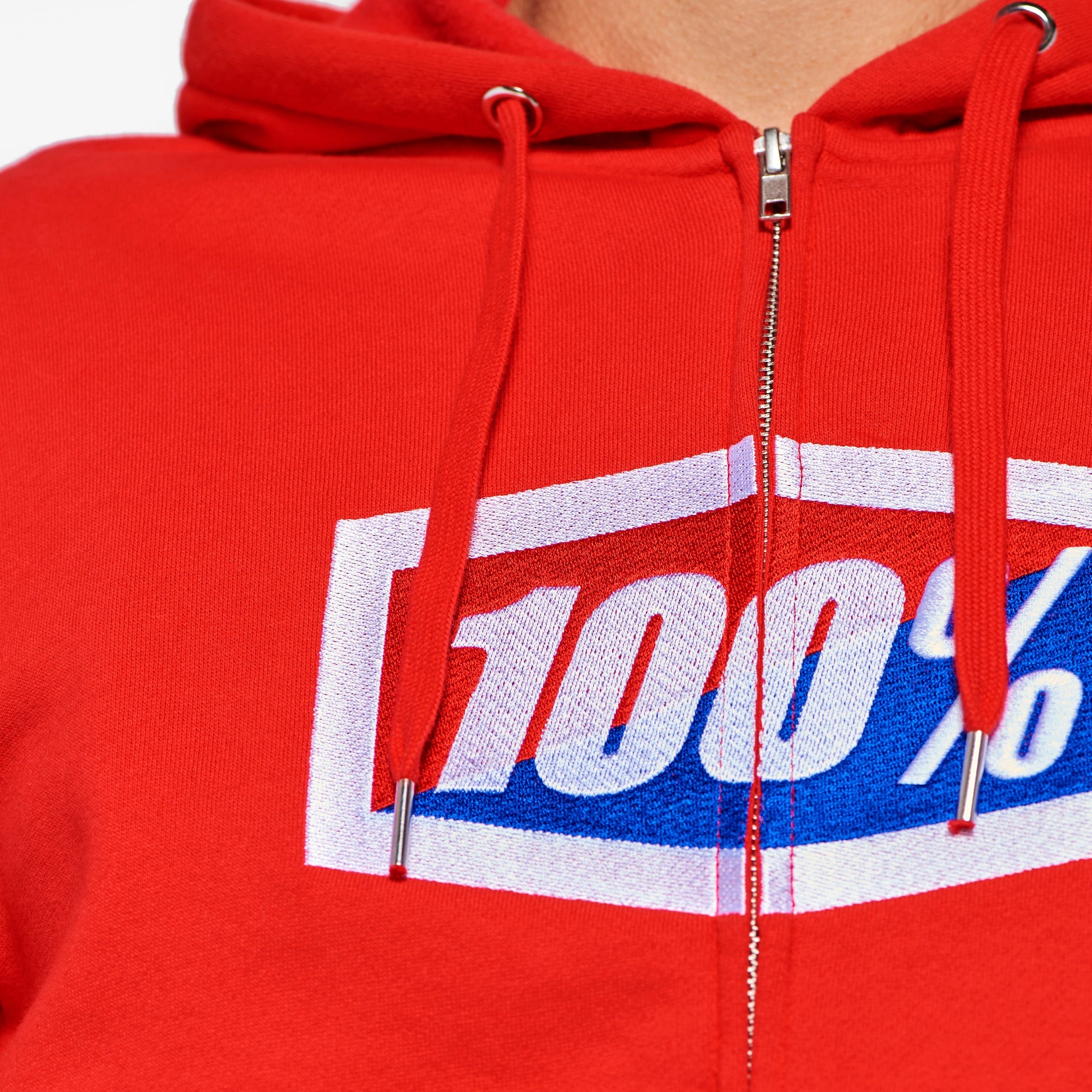 OFFICIAL Zip Hoodie Fleece Red - Secondary