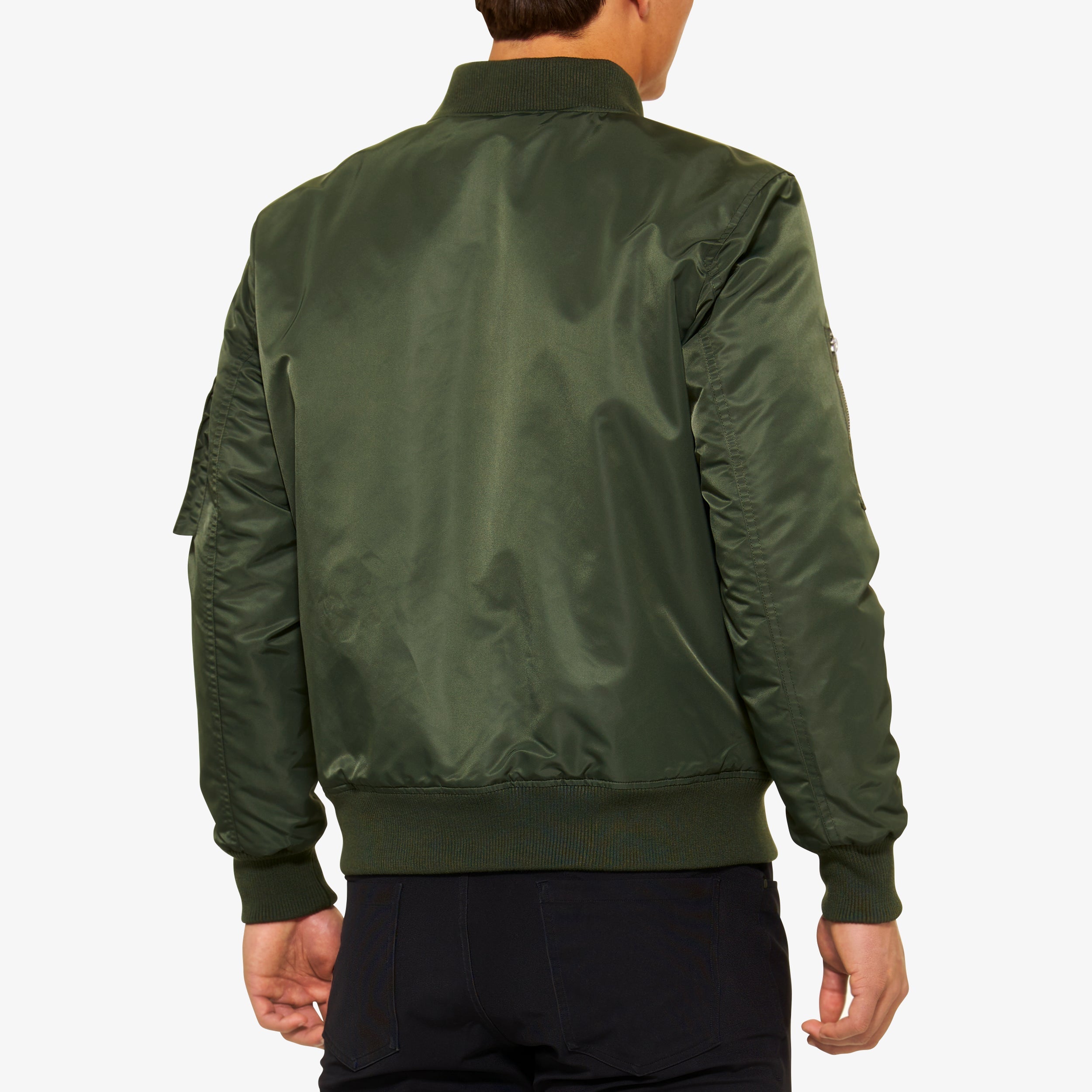 BOMBER Zip Jacket Army Green - Secondary