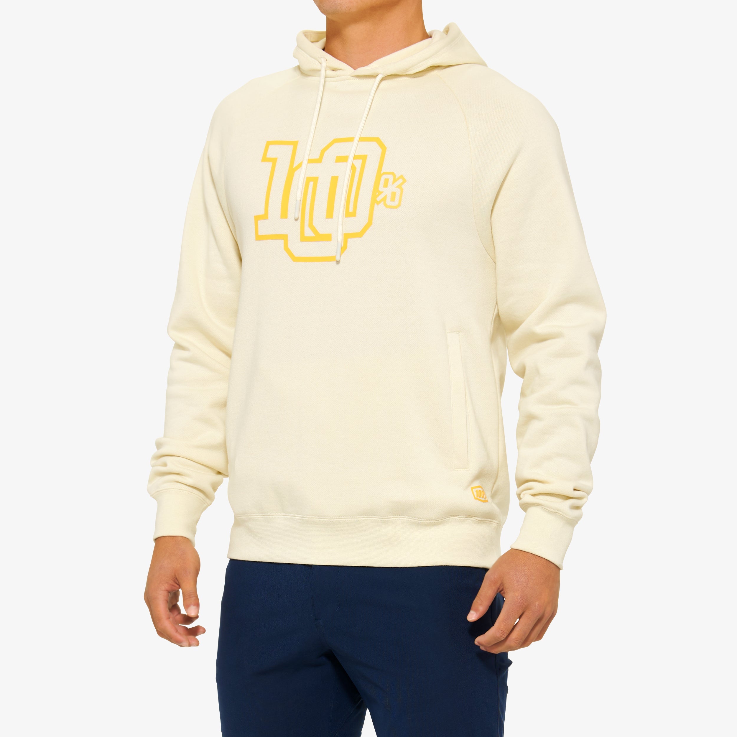 VARSITY Pullover Hoodie Fleece Beige