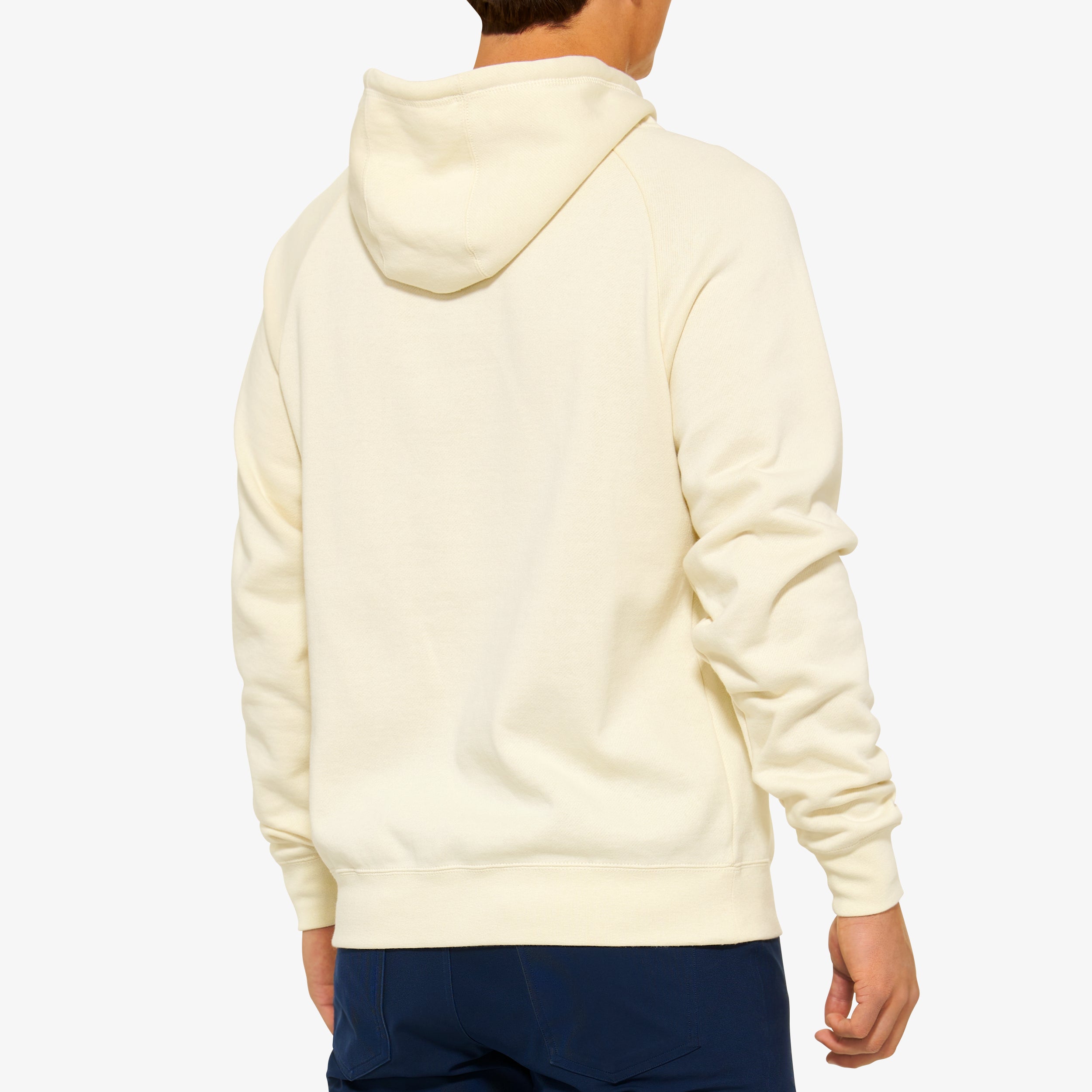 VARSITY Pullover Hoodie Fleece Beige - Secondary