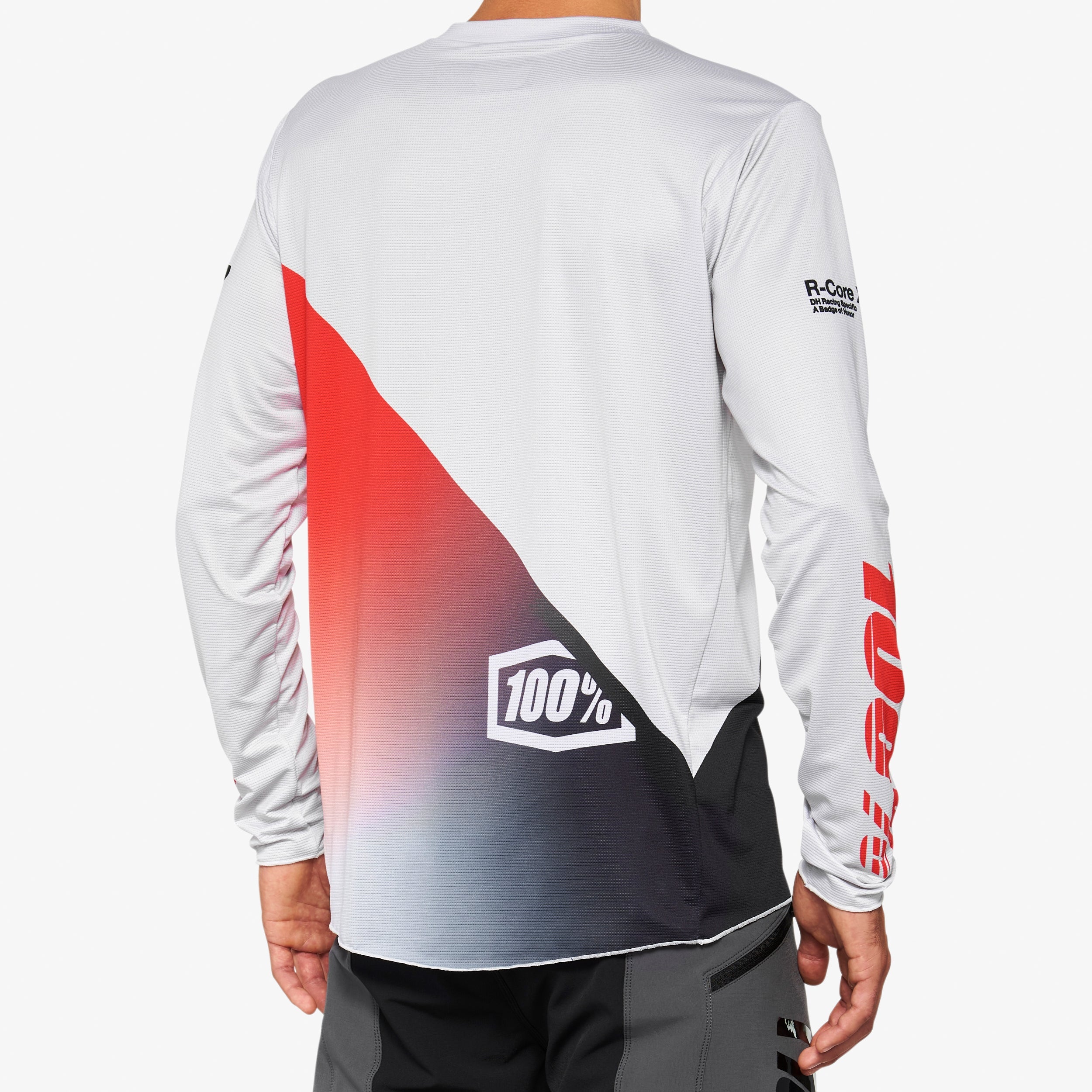 R-CORE-X Long Sleeve Jersey Grey/Racer Red