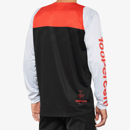 R-CORE Long Sleeve Jersey Black/Racer Red