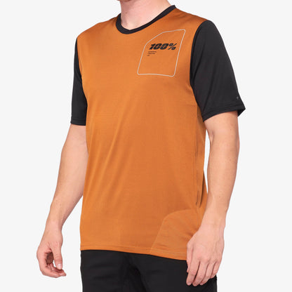 RIDECAMP Short Sleeve Jersey Terracotta/Black