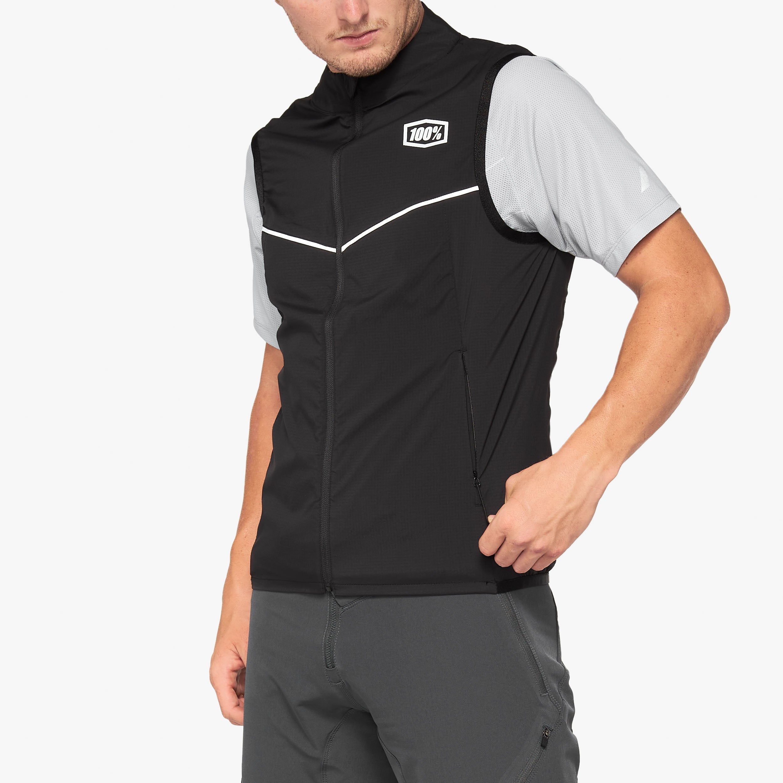 CORRIDOR Black Stretch Vest