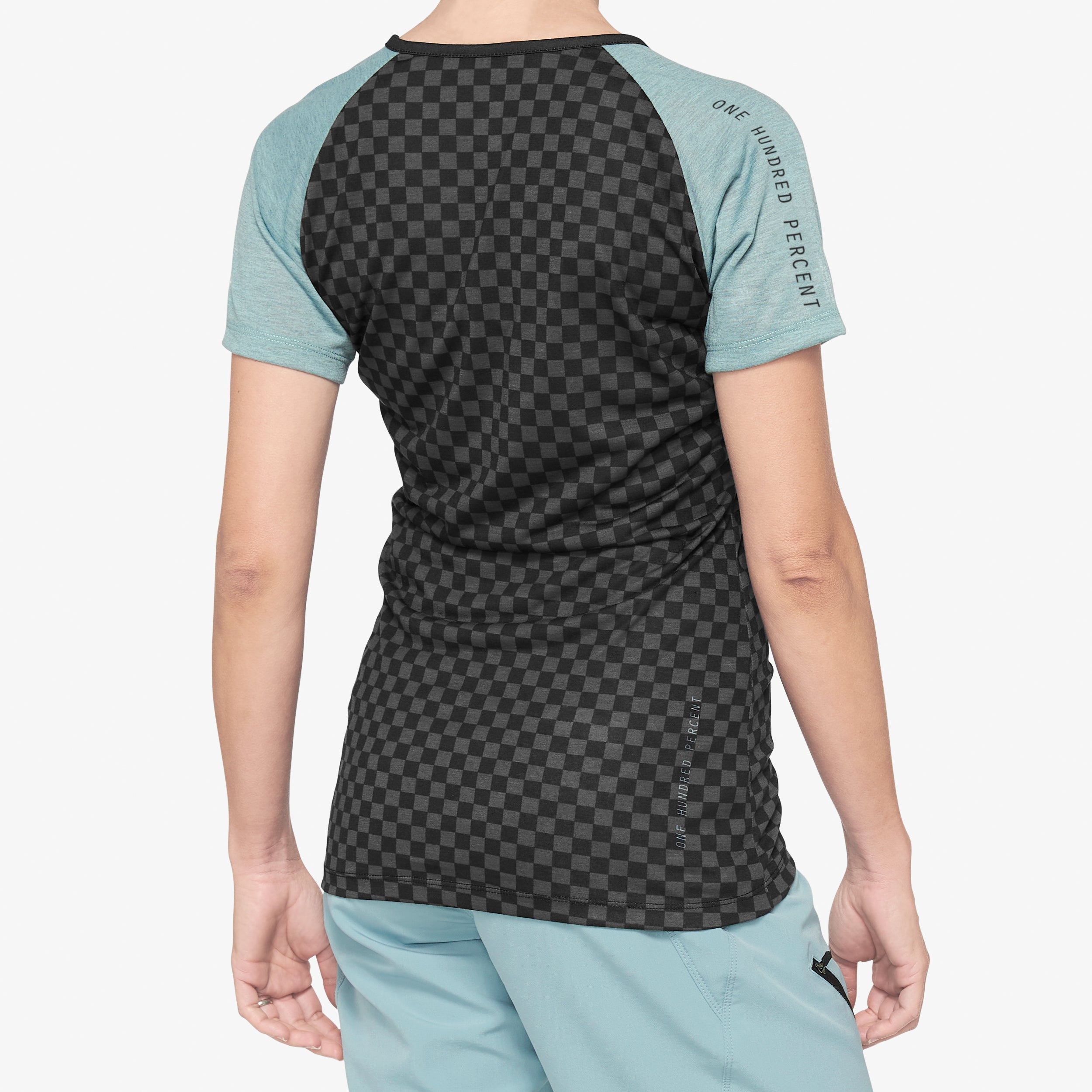 AIRMATIC Women's Jersey Seafoam Checkers - Secondary