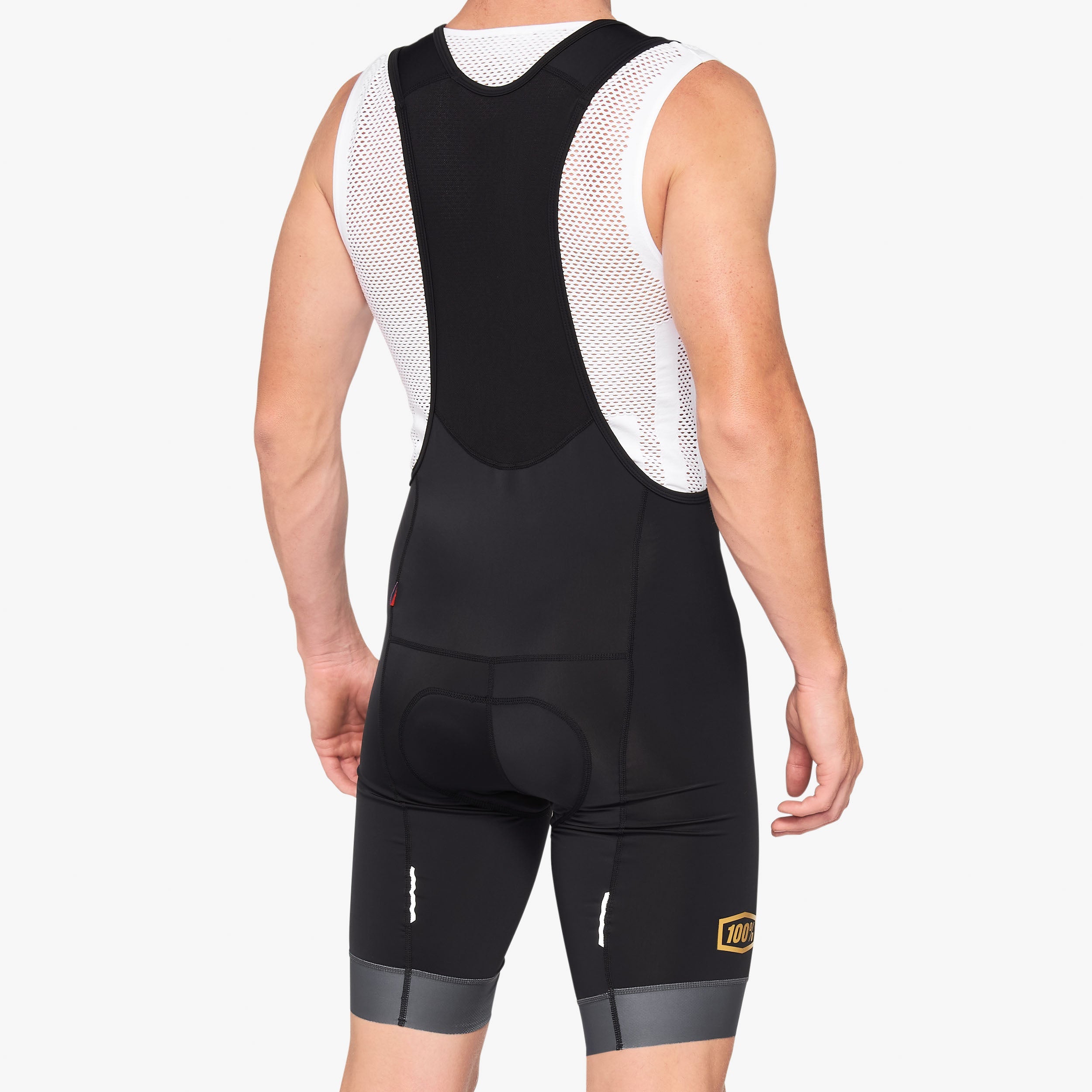 EXCEEDA Black/Charcoal Bib Shorts - Secondary